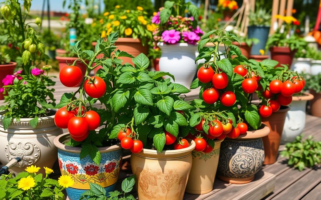 how to grow tomatoes in pots
