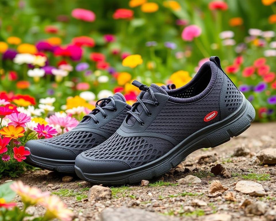 Breathable garden footwear