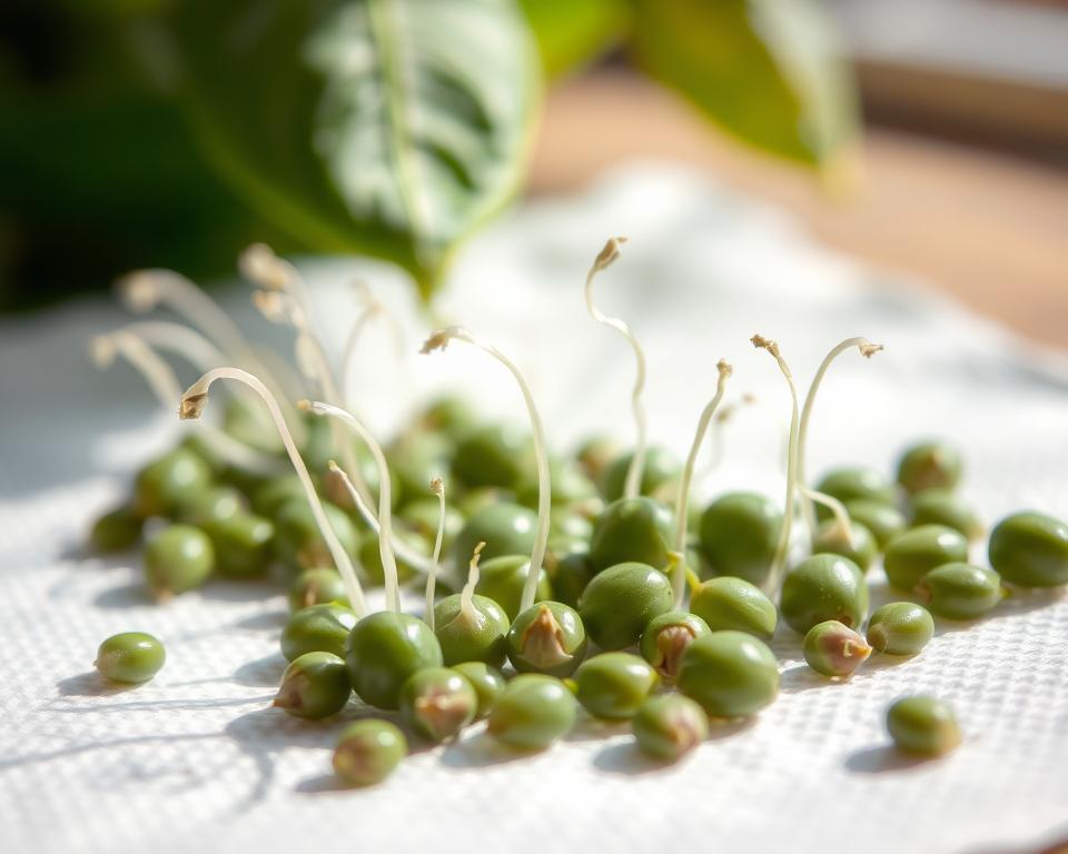 Paper towel seed germination