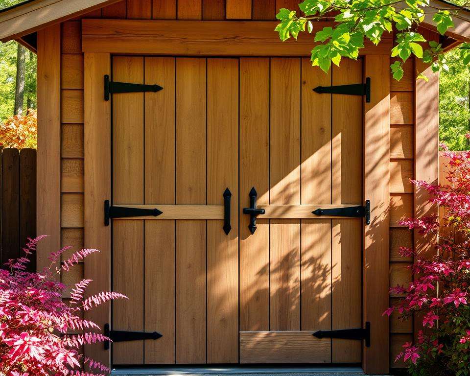 how to build a storage shed door