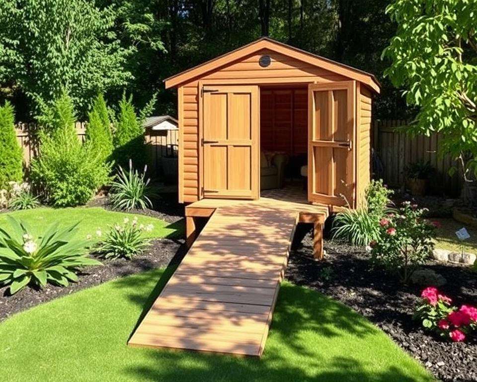 how to build a storage shed ramp