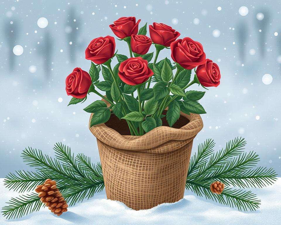 protecting roses in containers from cold